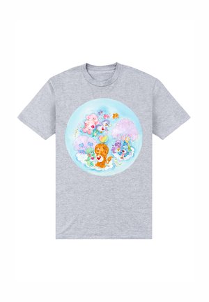 CARE BEARS BRAVE HEART LION TREES - Camiseta estampada - heather grey