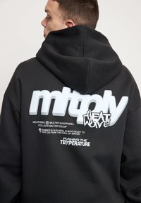 Multiply Apparel OVERSIZE HEAT - Mikina so zipsom - black soda washed