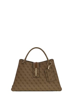 Guess, YVONNE GIRLFRIEND CARRYALL - Borsa a mano - latte logo