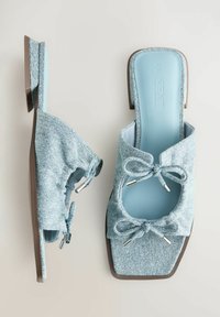 Next STANDARD - FOREVER COMFORT DOUBLE BOW - Pantofle - light blue