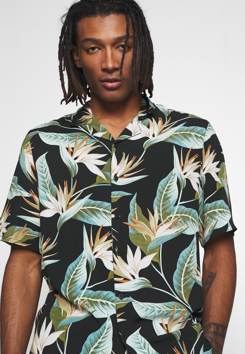 Herren Freizeithemden | Urban Classics BLOSSOMS Hemd black/schwarz - XY95927 Herren Freizeithemden | Urban Classics BLOSSOMS Hemd black/schwarz - XY95927