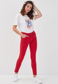 Cache Cache 5-POCKET - Jeans Skinny Fit - rouge