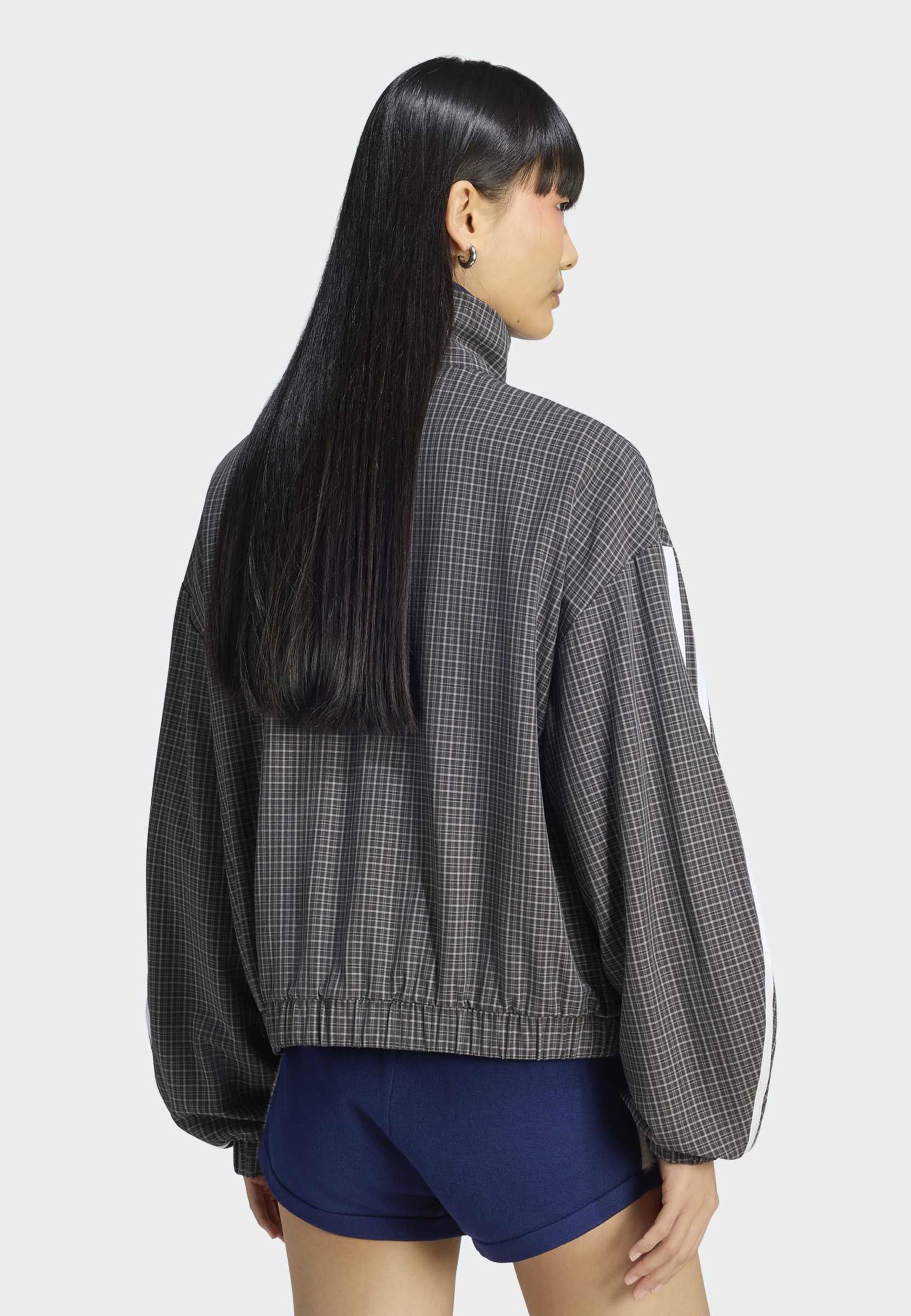 adidas Originals CHECKS TRACK TOP - Giacca sportiva - black grey