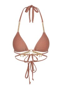 MODA MINX BIKINI TOP LUMIERE SEYCHELLES TRIANGLE - Bikinitop - soft peach