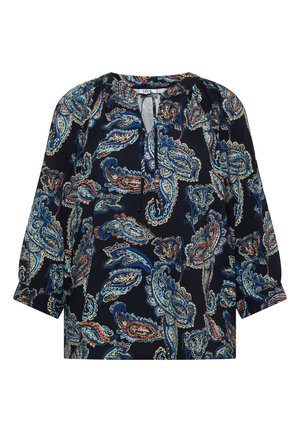 Cecil, 3/4-SLEEVE TUNIC WITH SPLIT NECK AND PRINT - Blouse - universal blue