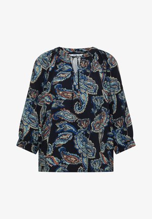 Cecil, 3/4-SLEEVE TUNIC WITH SPLIT NECK AND PRINT - Blouse - universal blue