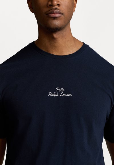 Polo Ralph Lauren Big & Tall EMBROIDERED LOGO JERSEY T-SHIRT - Marškinėliai su spaudiniu - aviator navy