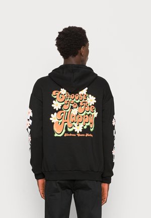 HAPPY HOODIE UNISEX - Felpa con cappuccio - black