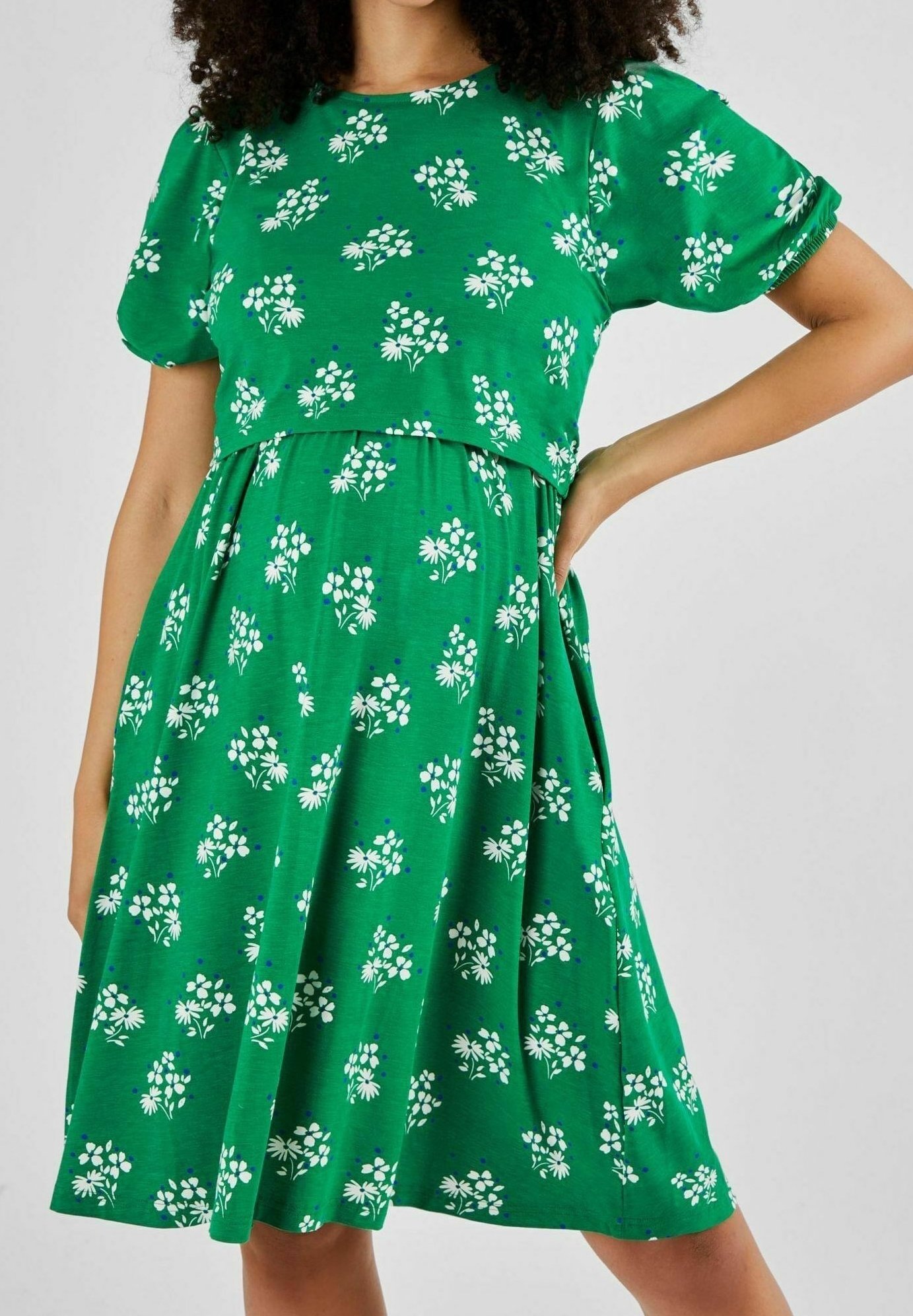 jessica sodi green dress Jojo Palazzo Pants : Green + Pink Palm Seersucker – Julie Harrah main image 1