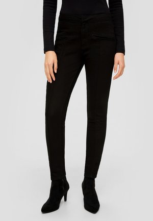 MIT PASPELTASCHEN - Jeans Skinny Fit - schwarz