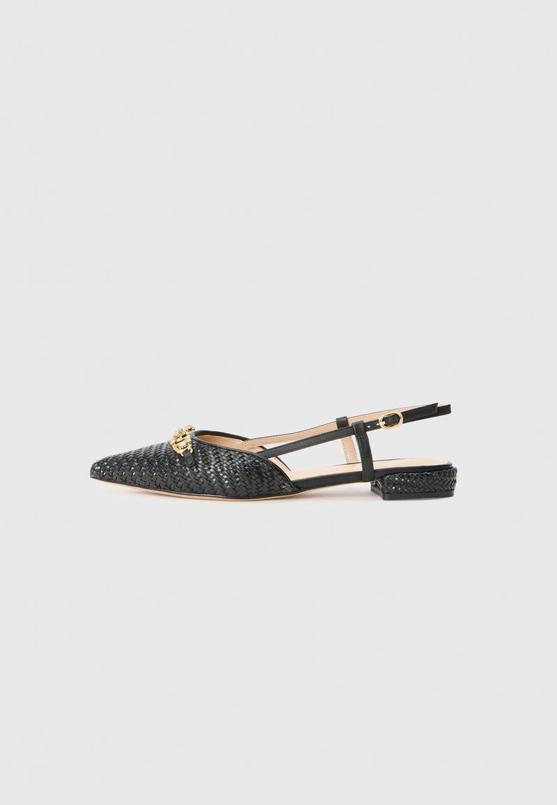 TWINSET Slingback ballerina´s antraciet gemêleerd TWINSET Slingback ballerina´s antraciet gemêleerd