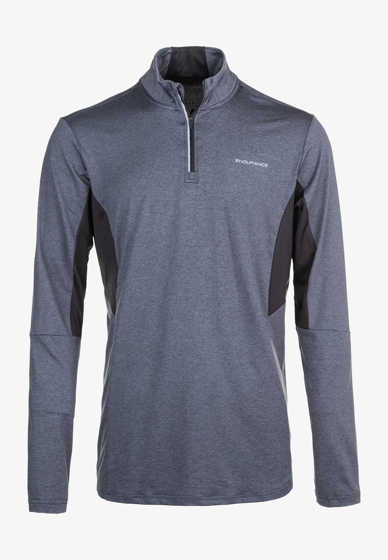 Endurance LANBARK M - Langarmshirt - black melange