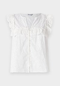 OBJCILIE FRILL - Blouse - cloud dancer