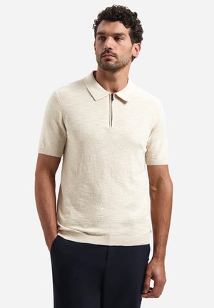 WITH ZIP - Poloshirt - desert