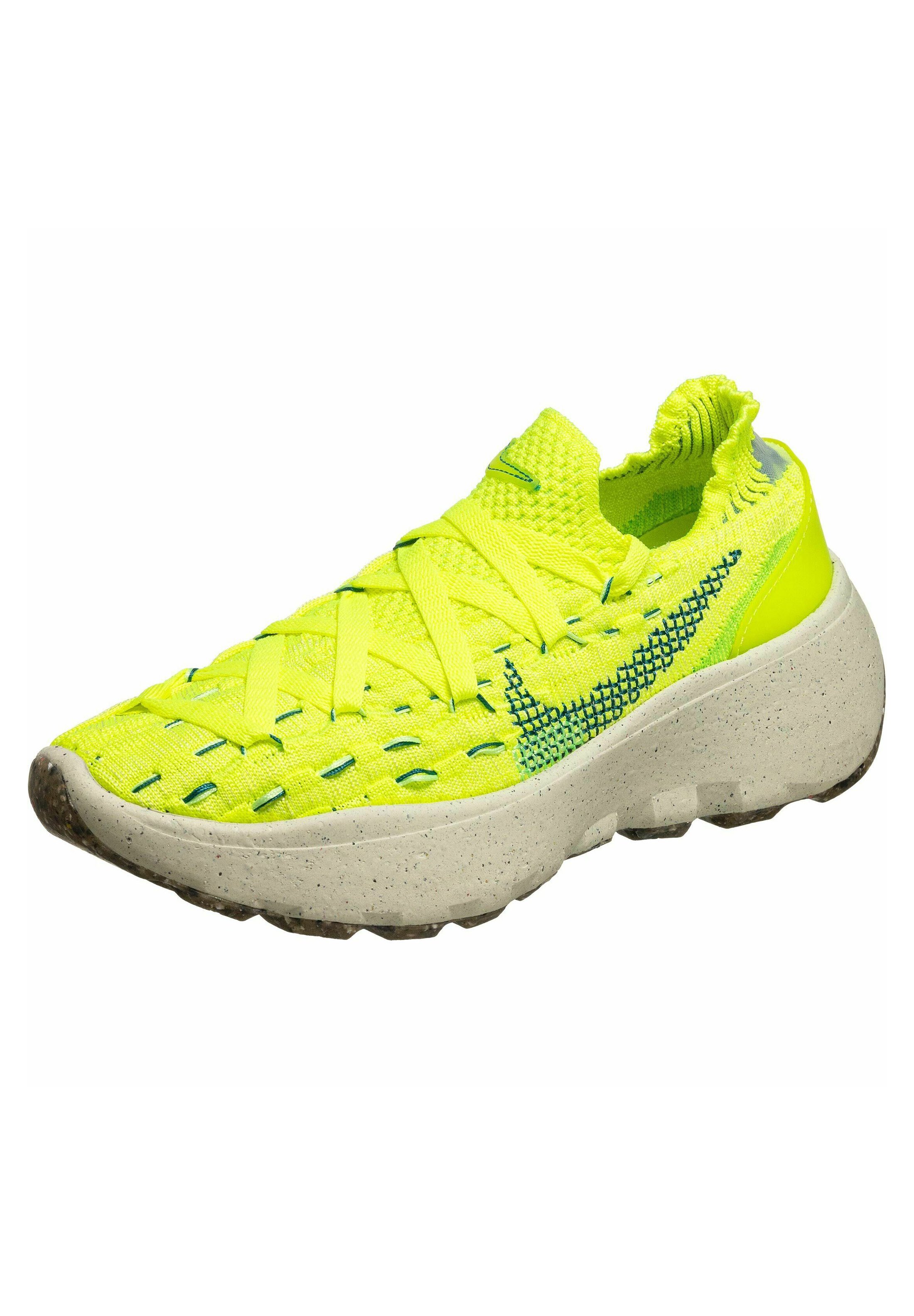 Nike Sportswear SPACE HIPPIE - Sneakers basse - lt lemon twist geode  teal-volt/verde - Zalando.it