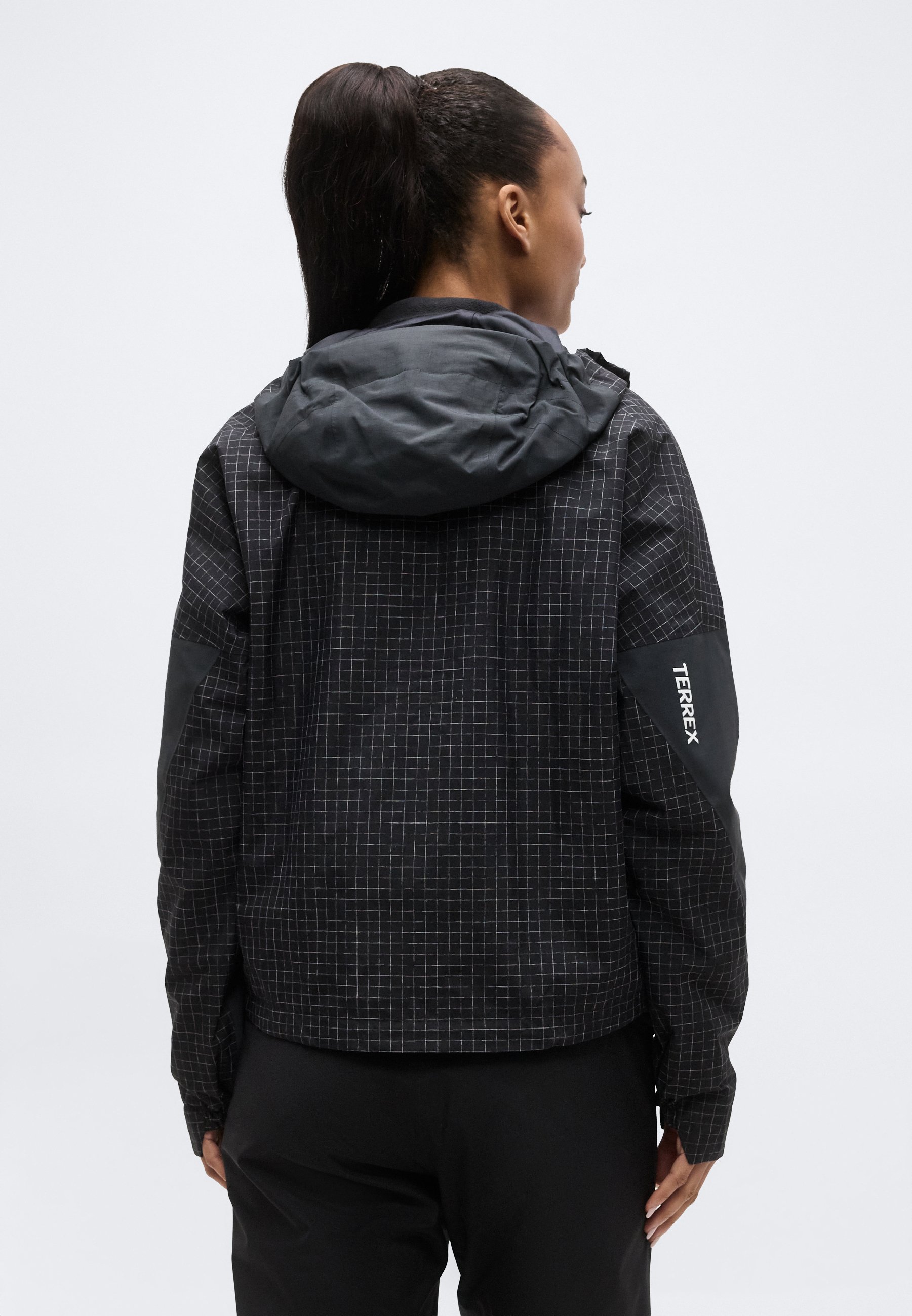 adidas Terrex 2L RAIN - Hardshell jacket - black/carbon/black