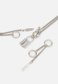 Vintage Supply NECKLACE EARRING UNISEX SET - Brincos - silver-coloured