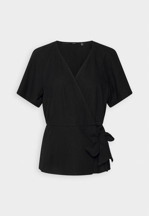 Vero Moda VMMYMILO WIDE WRAP - T-shirt imprimé - black