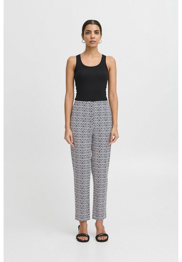 IHKATE - Trousers - total eclipse ikat tile aop2