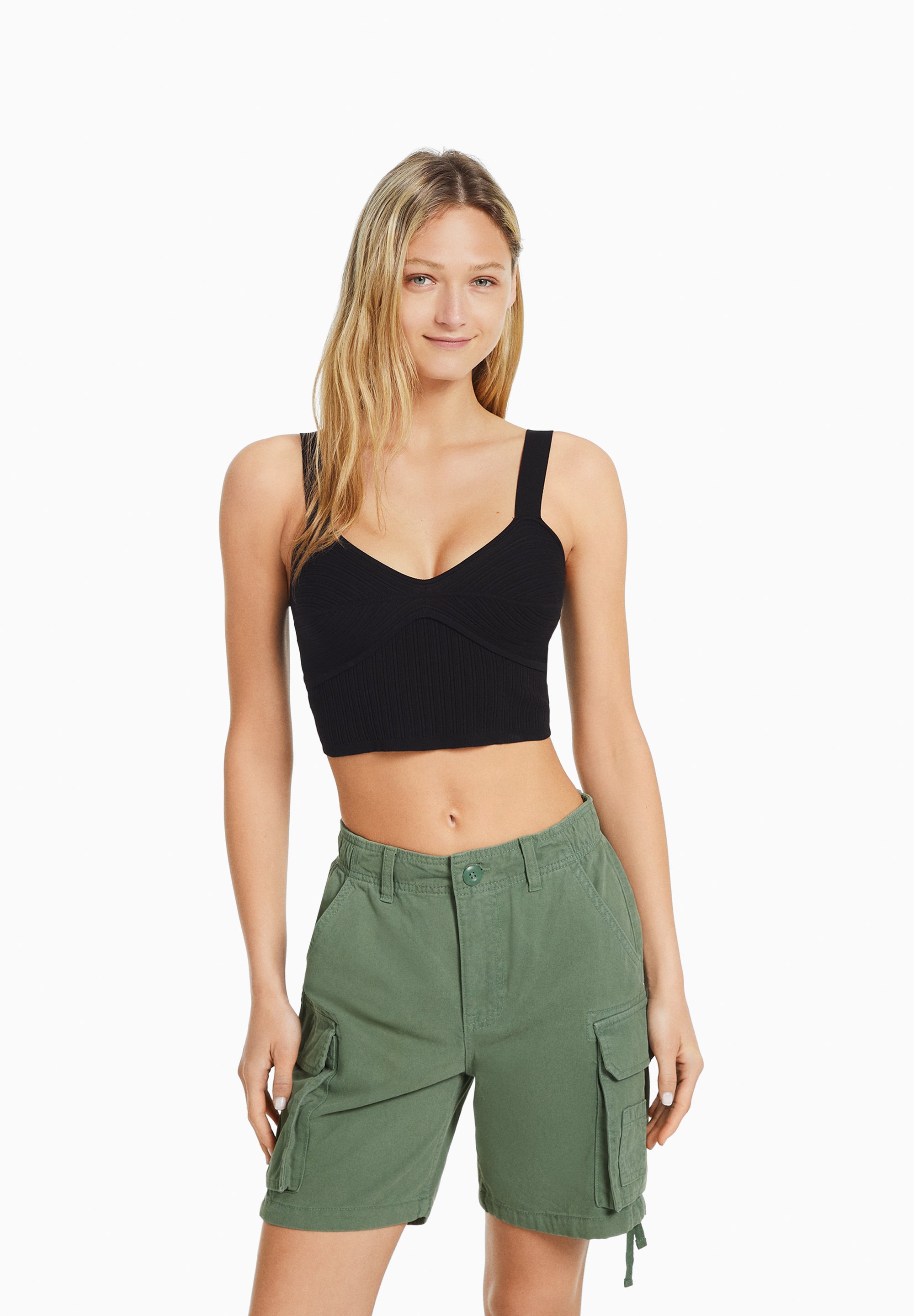 bershka cargo shorts