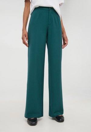 Terranova WIDE LEG - Pantaloni - verde scuro