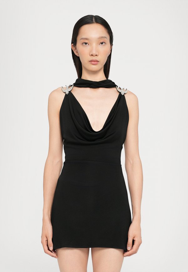 SWALLOW BIRD COWL NECK MINI DRESS - Occasion wear