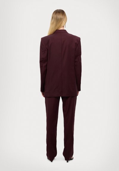 Filippa K DOUBLE BREASTED - Blazer - burgundy
