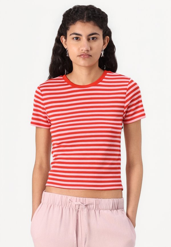 ONLCARO PULL UP PANT - Trousers - violet ice2