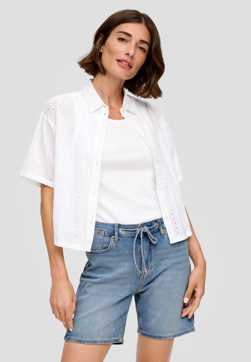 s.Oliver FRANCIZ MID RISE  - Short en jean - blau