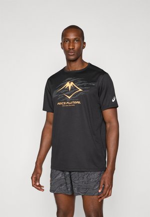 ASICS FUJITRAIL LOGO TOP - Športne majice - performance black