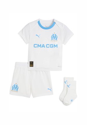 OLYMPIQUE DE MARSEILLE HEIM SET - Shorts - white bleu azur