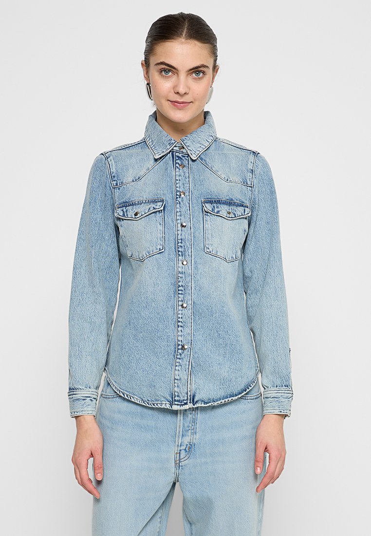 FRAME Overhemdblouse blauw FRAME Overhemdblouse blauw