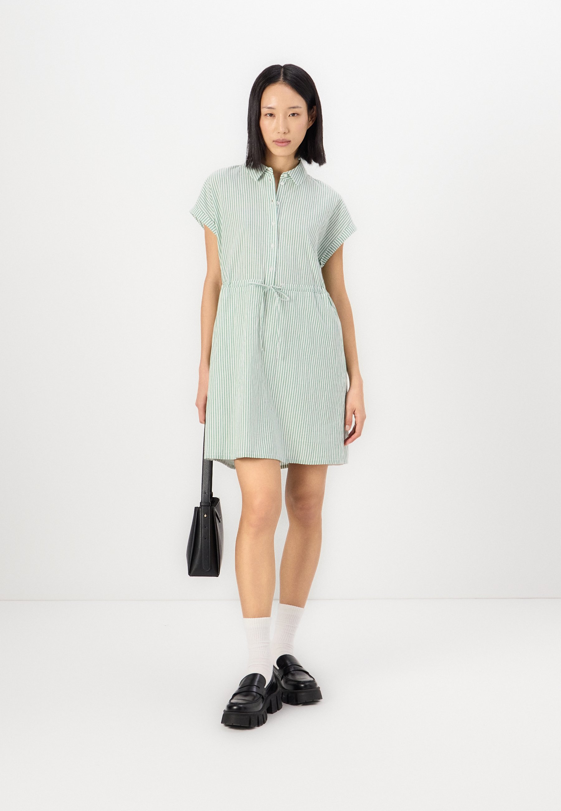 STRIPED MINI DRESS - Shirt dress - Product Details