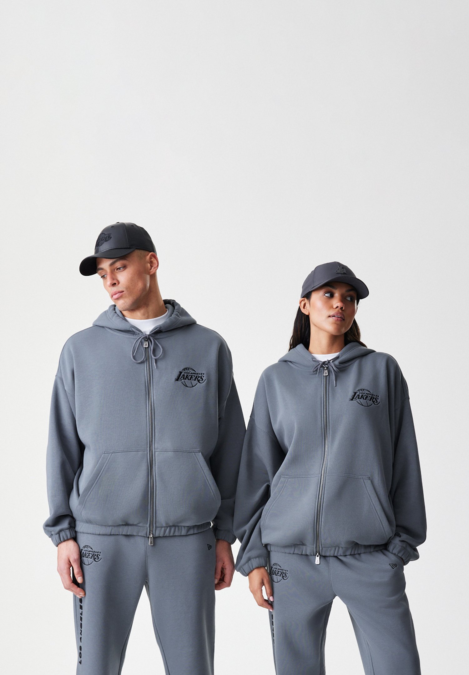 New Era NBA LOS ANGELES LAKERS LINEAR HOODIE UNISEX - Sudadera con
