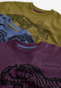 Next SET - REGULAR FIT 3 PACK - Nattplagg set - olive green blue purple dinosaur