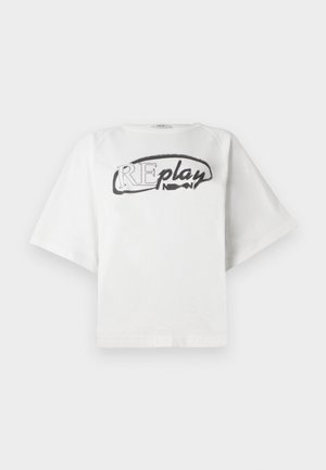 Replay Print T-shirt - off white
