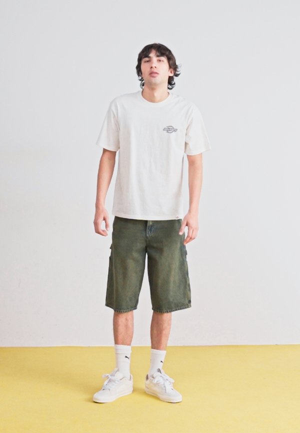 WOOD LOGO TEE - Print T-shirt - egret3