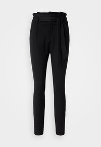 VMEVA LOOSE PAPERBAG PANT - Broek - black
