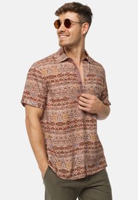 INDICODE JEANS KURZARM INWALLI - Majica - coffee bean