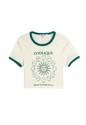 Camiseta estampada - beige