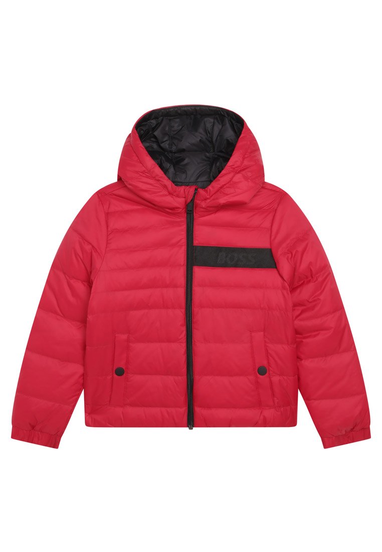 BOSS Kidswear Gewatteerde jas rood BOSS Kidswear Gewatteerde jas rood