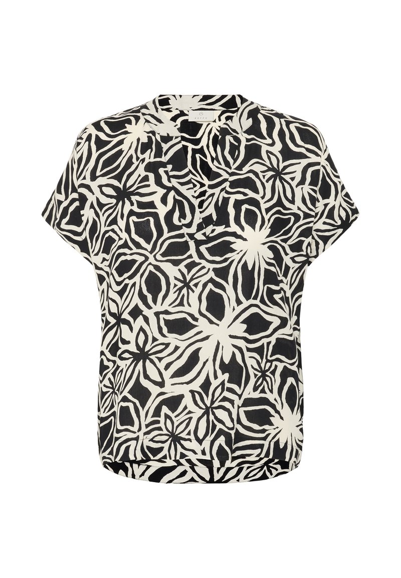 Kaffe KAANO - Bluse - black light beige flower/sort - Zalando.dk