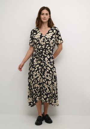 BEATHE  - Shirt dress - black sand leo print