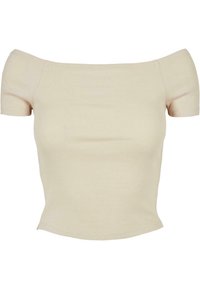OFF SHOULDER - T-shirt basic - softseagrass