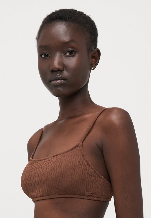 LAGOS BASIC BRALETTE - Bikini top - fondue fudge2