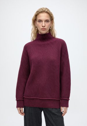 Topshop, TSROSA HIGH NECK JUMPER - Пуловер - mulberry