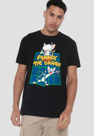 Cotton Soul, PINKY AND THE BRAIN/OL STANDARD - Print T-shirt - black