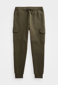 DOUBLE KNIT CARGO JOGGER PANT - Tracksuit bottoms - company olive