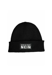 MoonWorks BEVOR DU FRAGST NEIN  - Beanie - schwarz