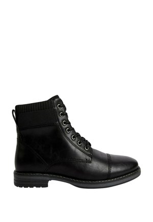 MILITARY SIDE ZIP CASUAL BOOTS - Korte laarzen - black